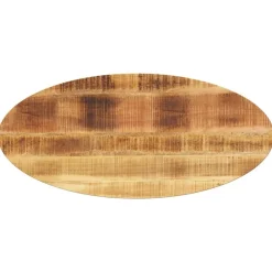 vidaXL Accesorios Para Mesas-Tablero de mesa ovalado madera maciza de mango 90x40x3,8 cm