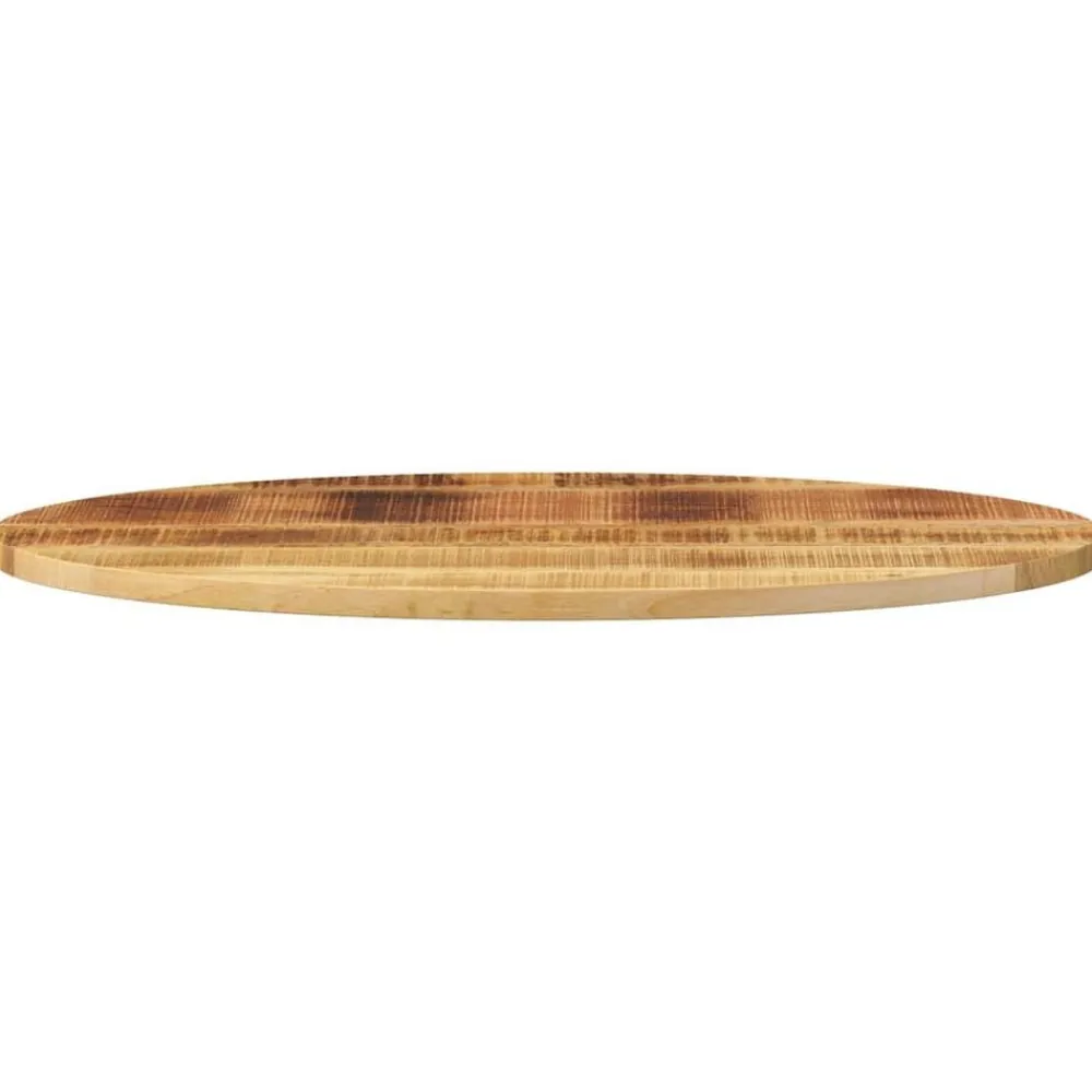 vidaXL Accesorios Para Mesas-Tablero de mesa ovalado madera maciza de mango 90x40x3,8 cm