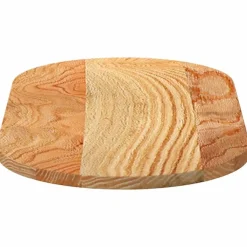 vidaXL Accesorios Para Mesas-Tablero de mesa ovalado madera maciza de roble 80x40x2 cm