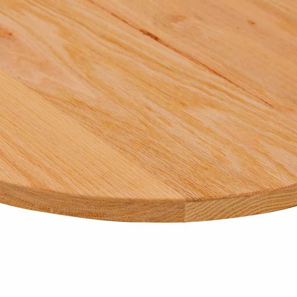 vidaXL Accesorios Para Mesas-Tablero de mesa ovalado madera maciza de roble 80x40x2 cm