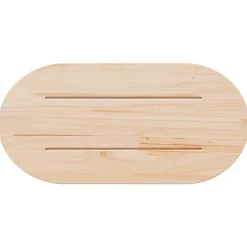 vidaXL Tablero de mesa ovalado madera maciza pino 60x30x2,5 cm Blanco Hot