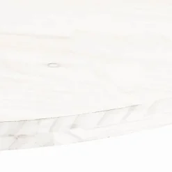 vidaXL Tablero de mesa ovalado madera maciza pino 60x30x2,5 cm Blanco Hot