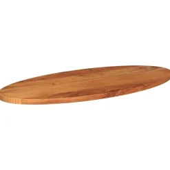 vidaXL Accesorios Para Mesas-Tablero de mesa ovalado madera maciza de acacia 80x40x3,8 cm