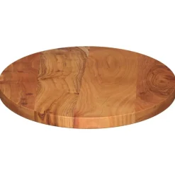 vidaXL Accesorios Para Mesas-Tablero de mesa ovalado madera maciza de acacia 80x40x3,8 cm