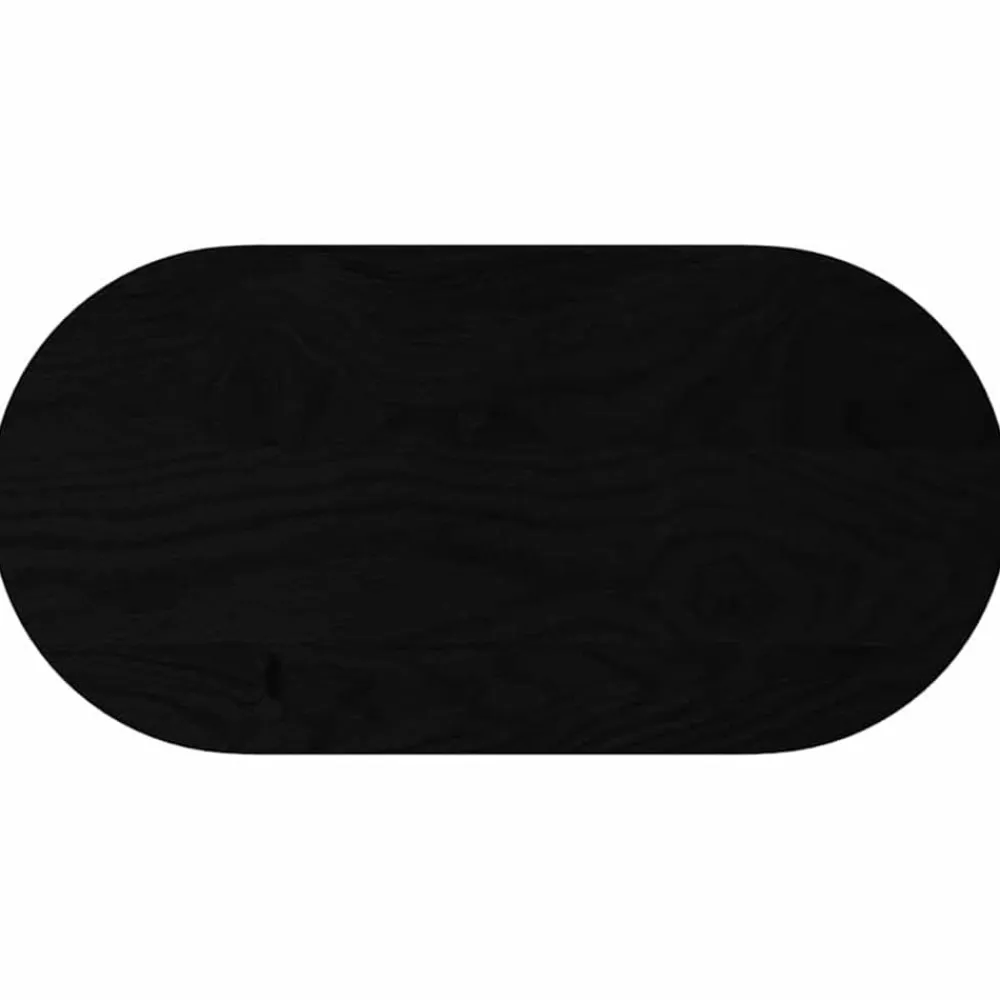vidaXL Accesorios Para Mesas-Tablero de mesa ovalado madera maciza de roble 80x40x2 cm
