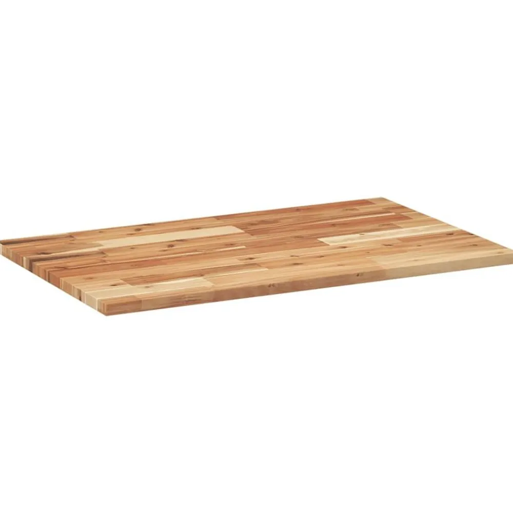 vidaXL Tablero de mesa rectangular madera maciza acacia 80x50x2 cm Acabado de aceite Clearance