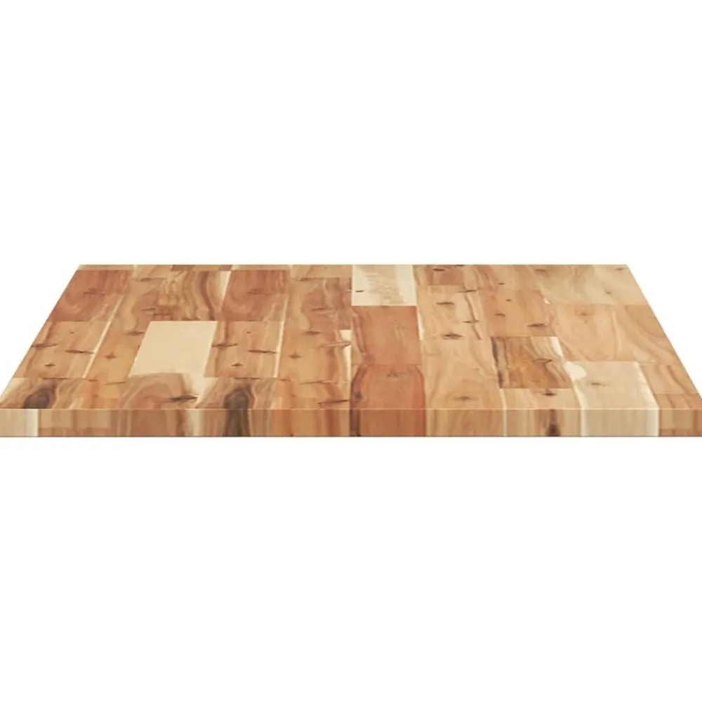 vidaXL Tablero de mesa rectangular madera maciza acacia 80x50x2 cm Acabado de aceite Clearance