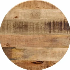 vidaXL Accesorios Para Mesas-Tablero de mesa redondo madera maciza mango rugosa Ø 40x2,5 cm