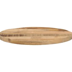 vidaXL Accesorios Para Mesas-Tablero de mesa redondo madera maciza mango rugosa Ø 40x2,5 cm