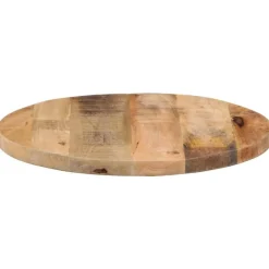 vidaXL Accesorios Para Mesas-Tablero de mesa redondo madera maciza mango rugosa Ø 40x2,5 cm