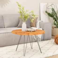 vidaXL Tablero de mesa redondo madera maciza de acacia Ø40x3,8 cm Madera de acacia (natural) Outlet