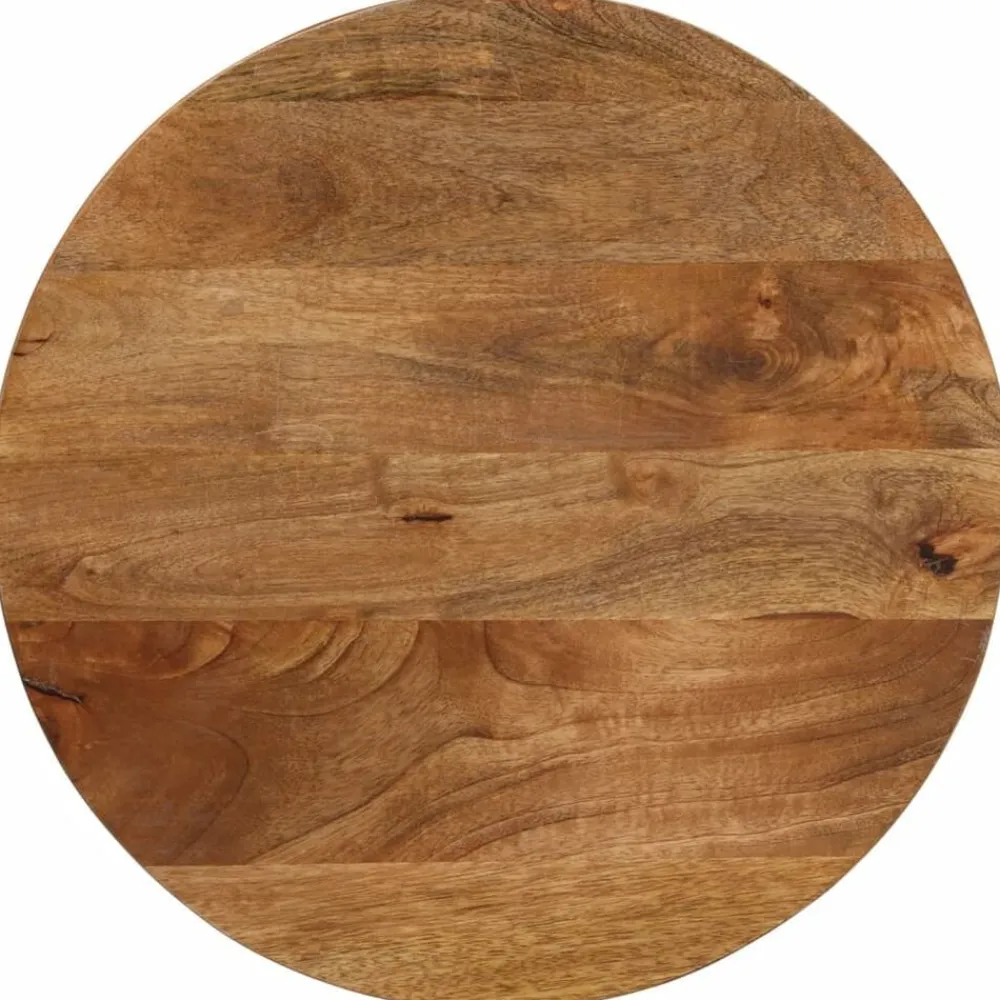 vidaXL Accesorios Para Mesas-Tablero de mesa redondo madera maciza de mango Ø 40x3,8 cm