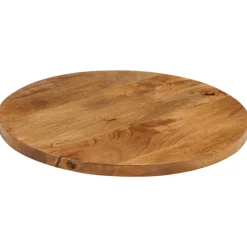 vidaXL Accesorios Para Mesas-Tablero de mesa redondo madera maciza de mango Ø 40x3,8 cm