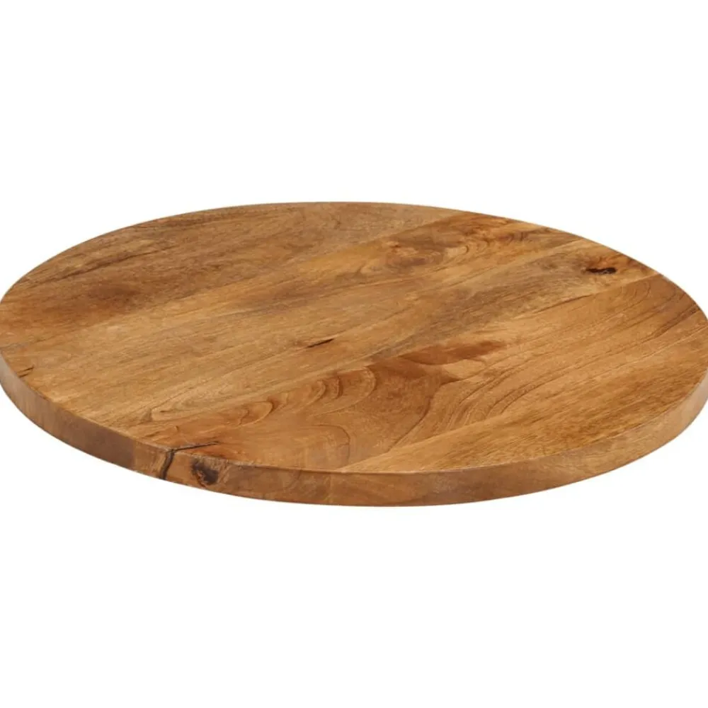 vidaXL Accesorios Para Mesas-Tablero de mesa redondo madera maciza de mango Ø 40x3,8 cm