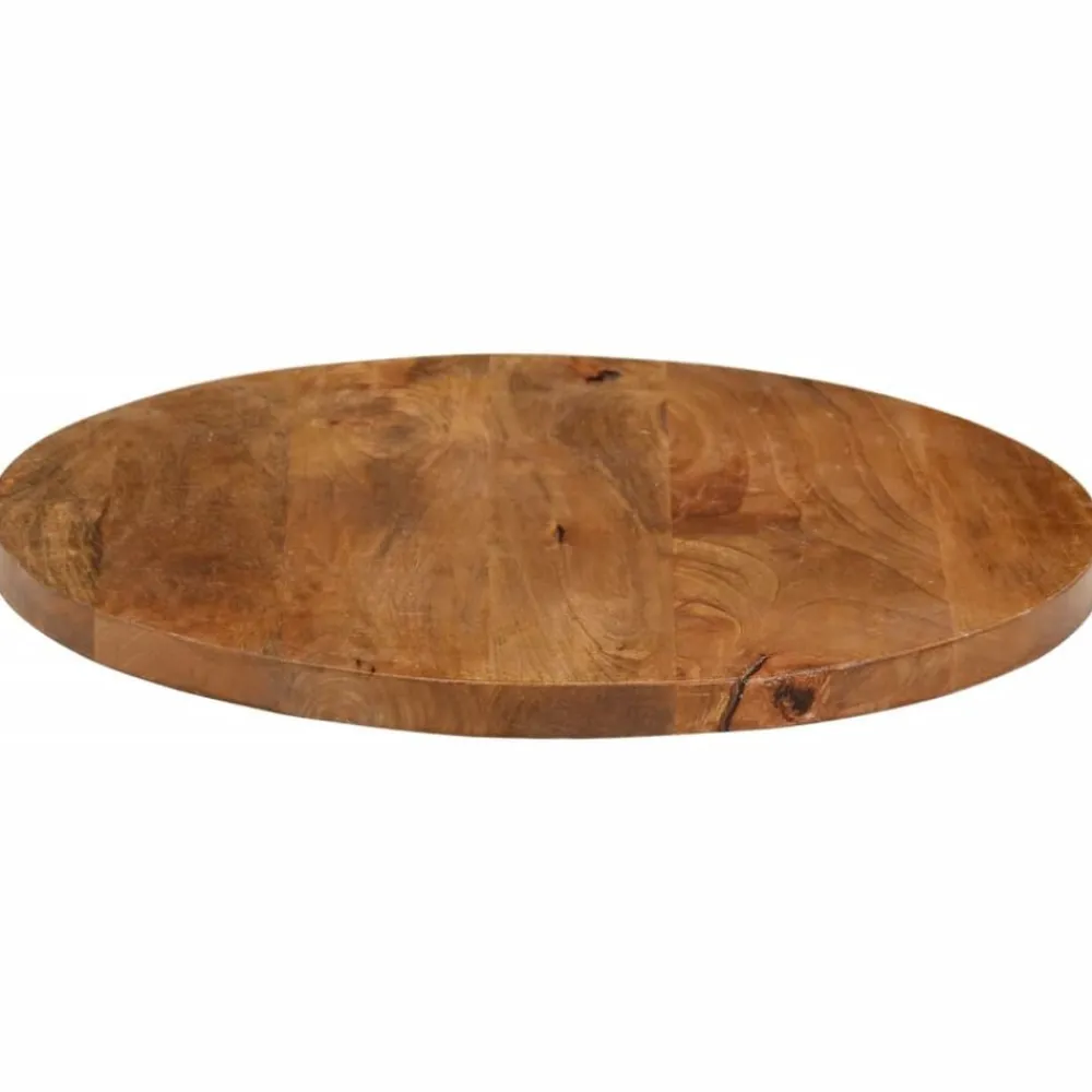vidaXL Accesorios Para Mesas-Tablero de mesa redondo madera maciza de mango Ø 40x3,8 cm