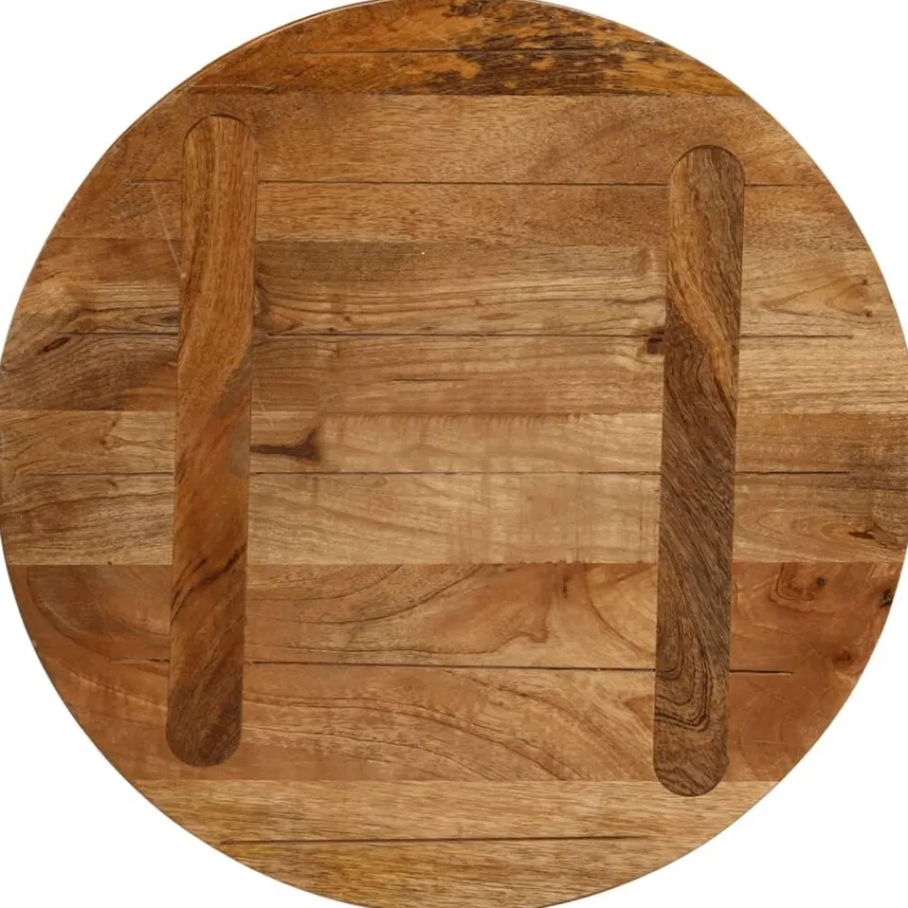 vidaXL Accesorios Para Mesas-Tablero de mesa redondo madera maciza de mango Ø 40x3,8 cm