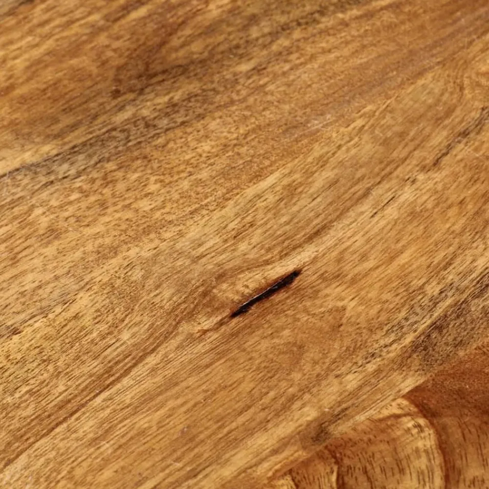 vidaXL Accesorios Para Mesas-Tablero de mesa redondo madera maciza de mango Ø 40x3,8 cm