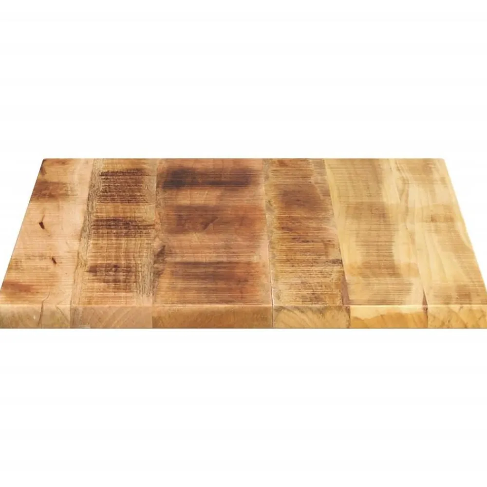 vidaXL Tablero de mesa rectangular madera maciza mango 70x60x1,5 cm Madera de mango rugosa (natural) Best