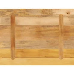 vidaXL Tablero de mesa rectangular madera maciza mango 70x60x1,5 cm Madera de mango rugosa (natural) Best