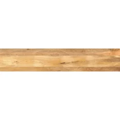 vidaXL Tablero de mesa rectangular madera maciza mango 140x20x2,5 cm Madera de mango (natural) New