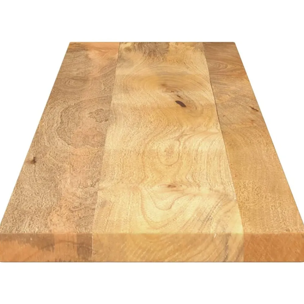 vidaXL Tablero de mesa rectangular madera maciza mango 140x20x2,5 cm Madera de mango (natural) New