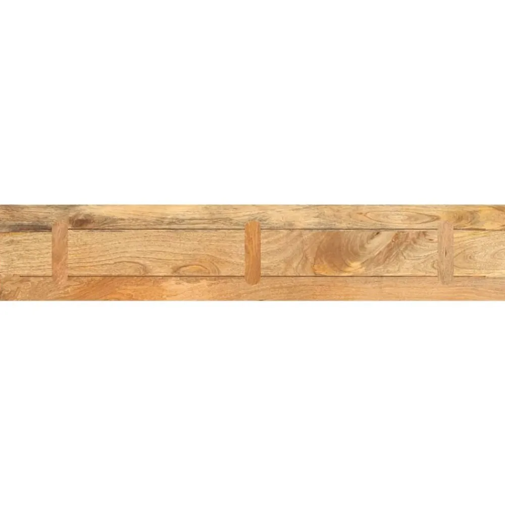 vidaXL Tablero de mesa rectangular madera maciza mango 140x20x2,5 cm Madera de mango (natural) New