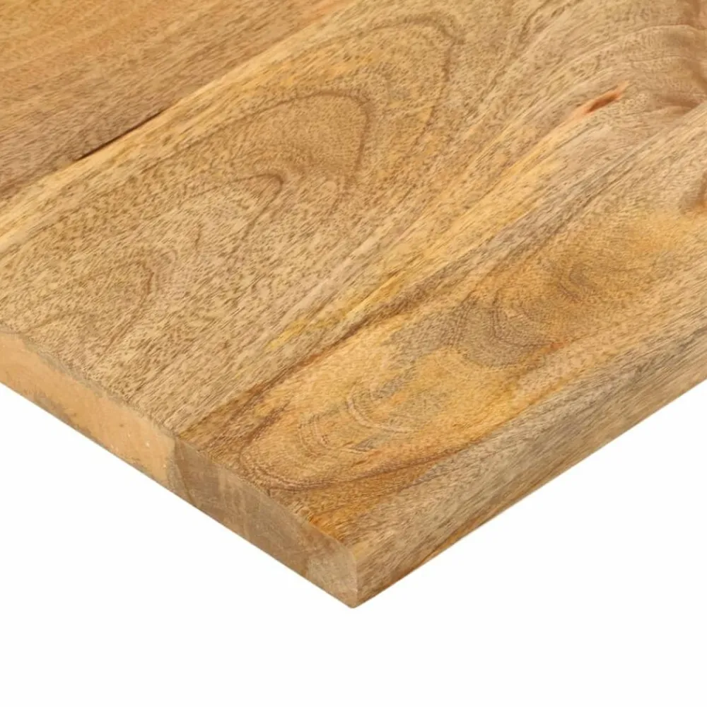 vidaXL Tablero de mesa rectangular madera maciza mango 140x20x2,5 cm Madera de mango (natural) New