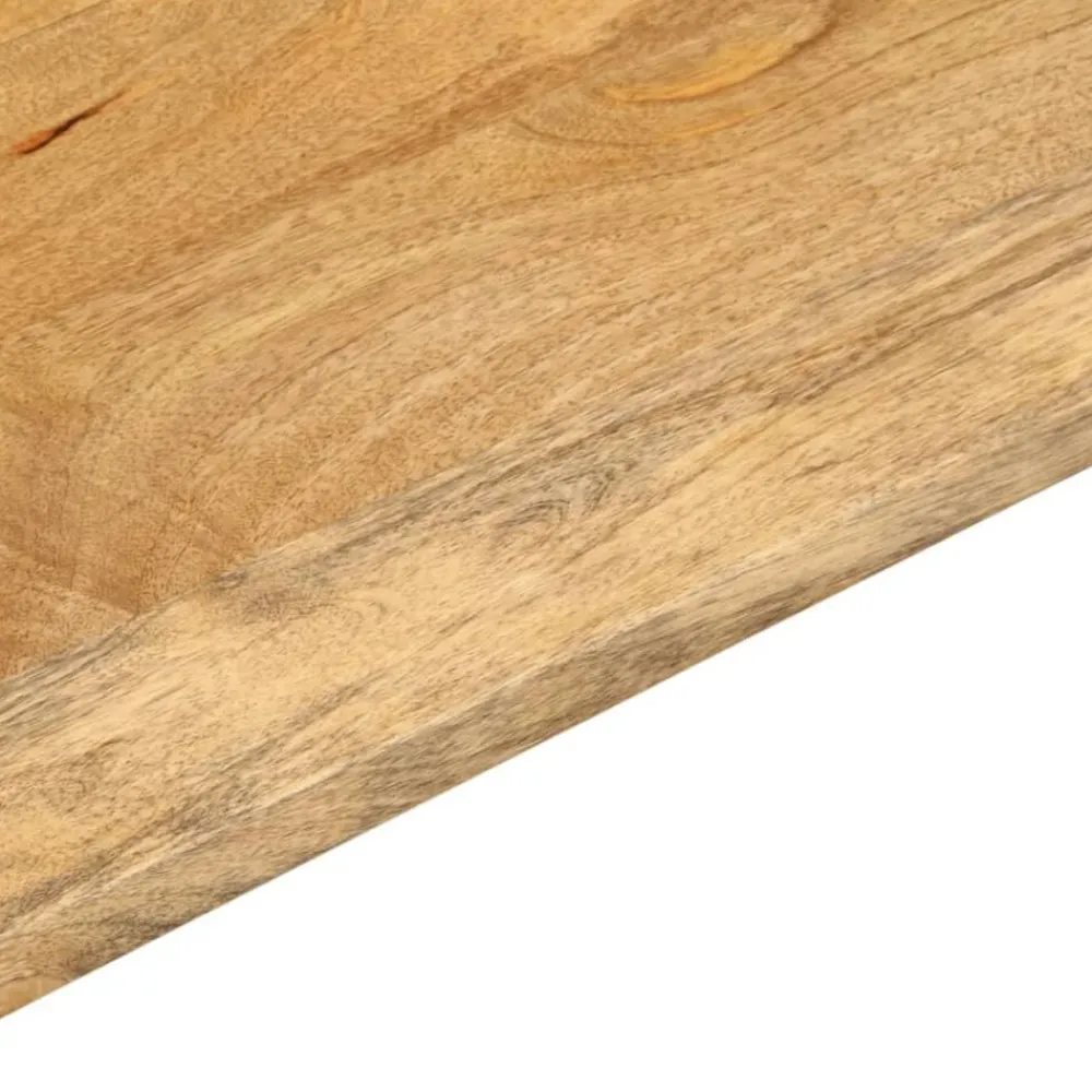 vidaXL Tablero de mesa rectangular madera maciza mango 140x20x2,5 cm Madera de mango (natural) New