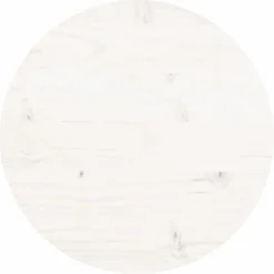 vidaXL Tablero de mesa redondo madera maciza de pino Ø30x3 cm Blanco