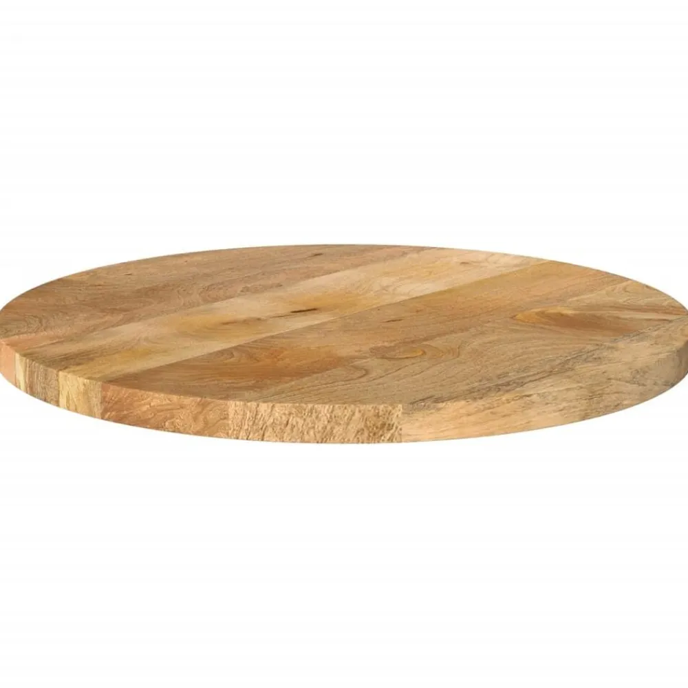 vidaXL Accesorios Para Mesas-Tablero de mesa redondo madera maciza de mango Ø 40x3,8 cm
