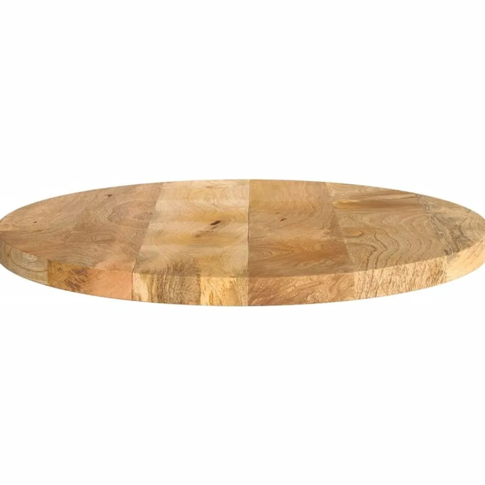 vidaXL Accesorios Para Mesas-Tablero de mesa redondo madera maciza de mango Ø 40x3,8 cm