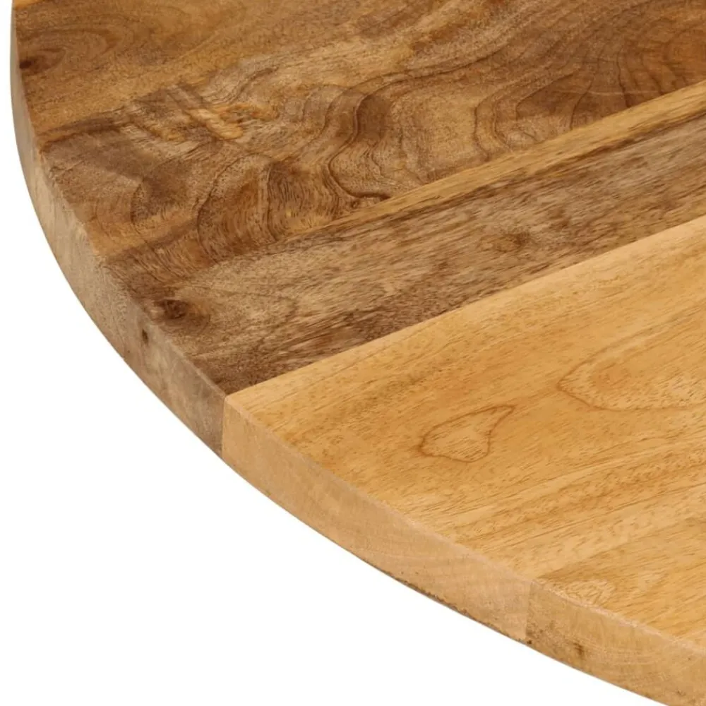 vidaXL Accesorios Para Mesas-Tablero de mesa redondo madera maciza de mango Ø 40x3,8 cm