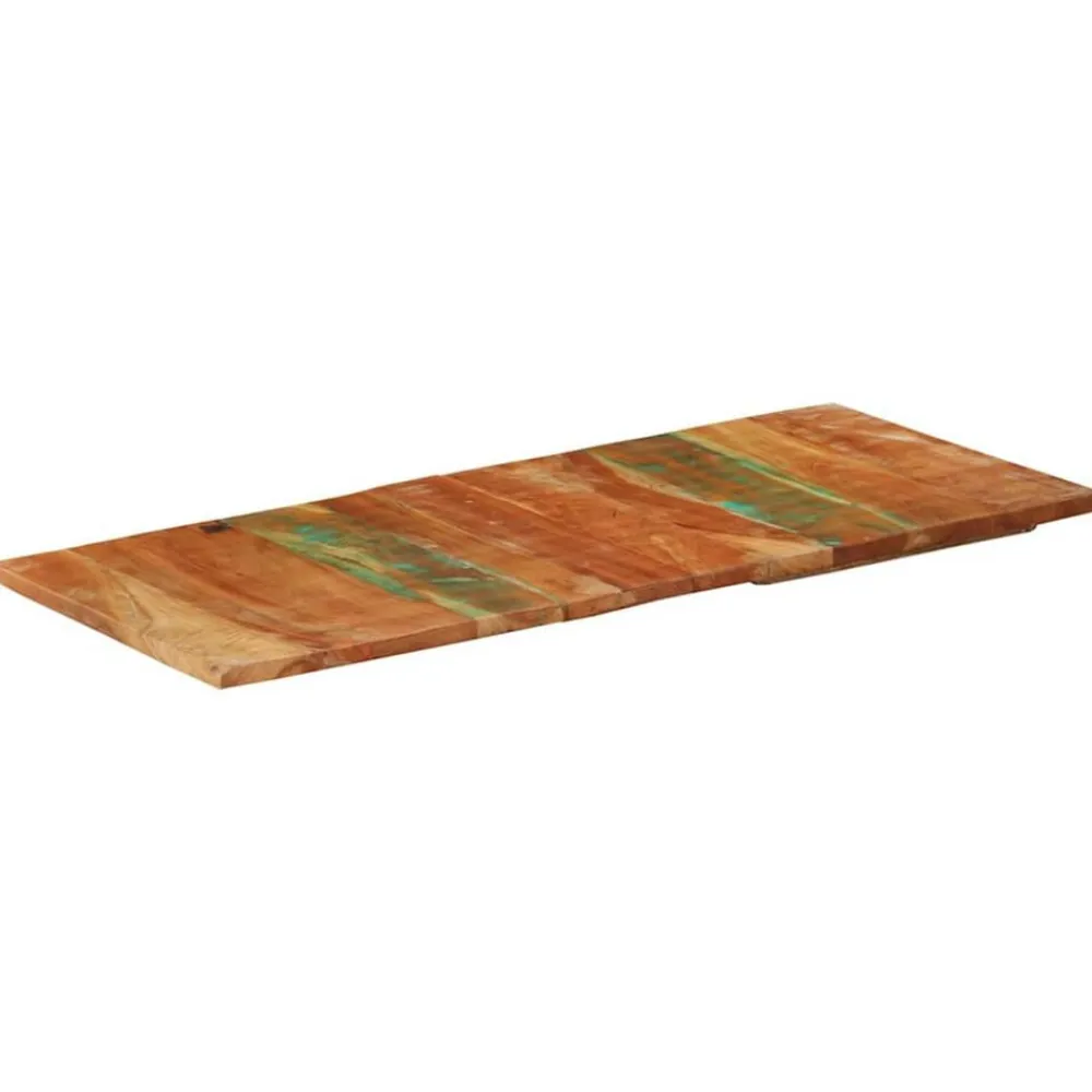 vidaXL Accesorios Para Mesas-Tablero de mesa rectangular madera maciza 60x140 cm 25-27 mm