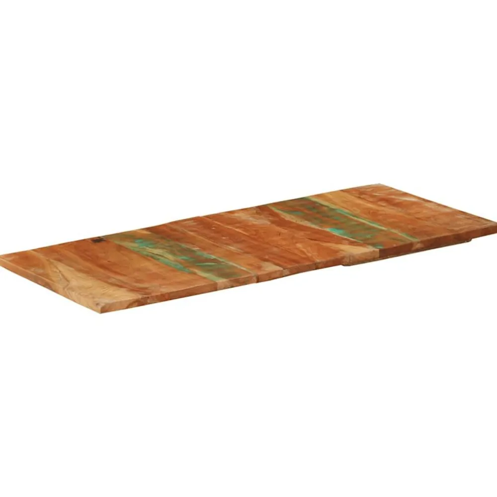 vidaXL Accesorios Para Mesas-Tablero de mesa rectangular madera maciza 60x140 cm 25-27 mm