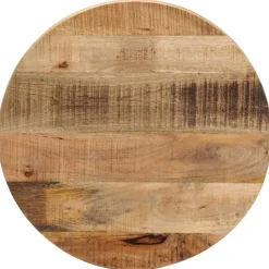vidaXL Accesorios Para Mesas-Tablero de mesa redondo madera maciza mango rugosa Ø 40x1,5 cm