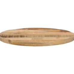 vidaXL Accesorios Para Mesas-Tablero de mesa redondo madera maciza mango rugosa Ø 40x1,5 cm