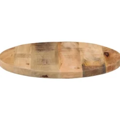 vidaXL Accesorios Para Mesas-Tablero de mesa redondo madera maciza mango rugosa Ø 40x1,5 cm
