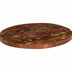 vidaXL Accesorios Para Mesas-Tablero de mesa redondo madera maciza reciclada Ø 40x1,5 cm