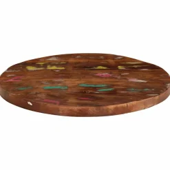 vidaXL Accesorios Para Mesas-Tablero de mesa redondo madera maciza reciclada Ø 40x1,5 cm