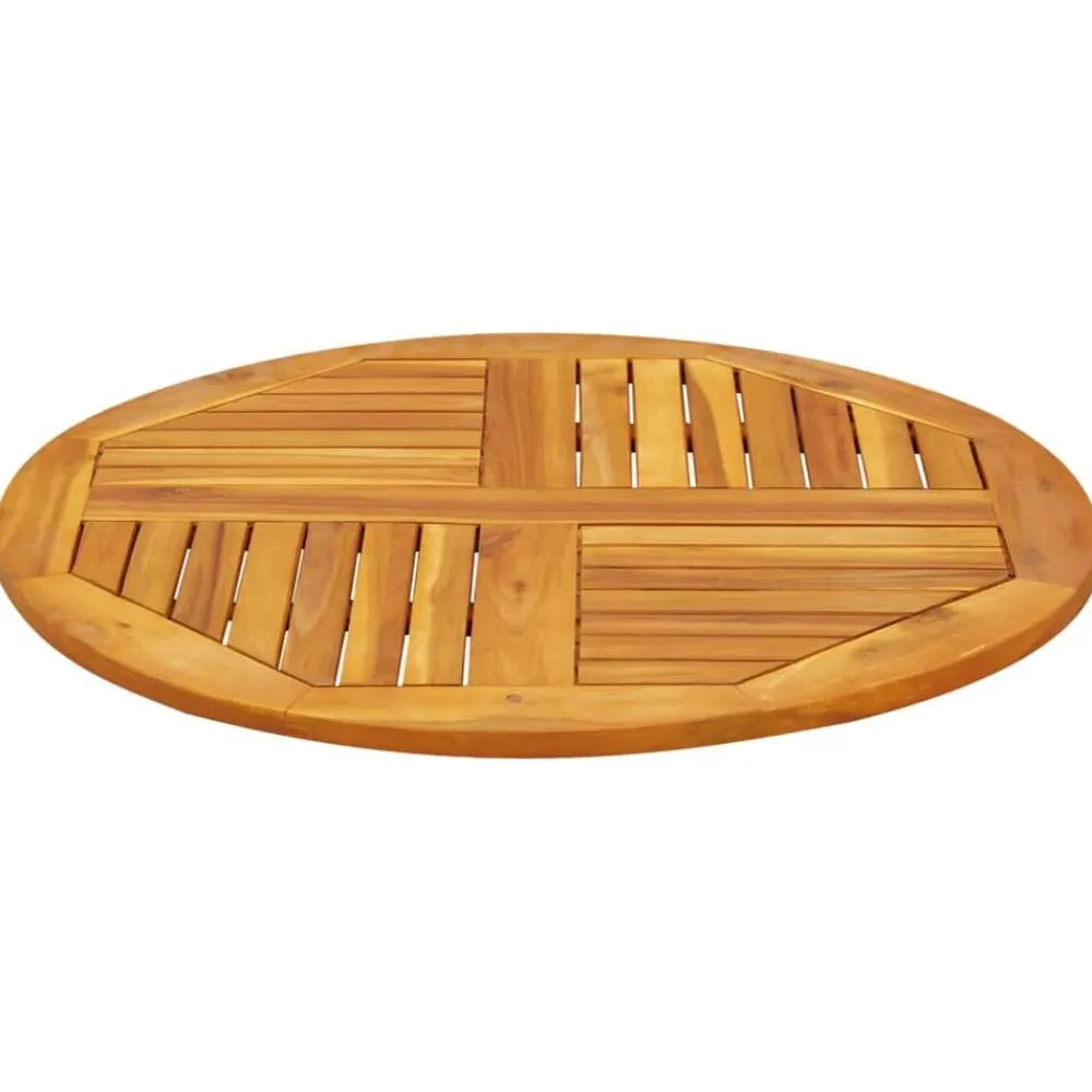 vidaXL Tablero de mesa redondo madera maciza de acacia Ø80x2,2 cm Outlet