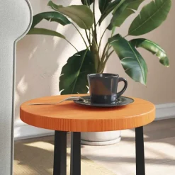 vidaXL Accesorios Para Mesas-Tablero de mesa redondo madera maciza de pino marrón Ø30x2,5 cm