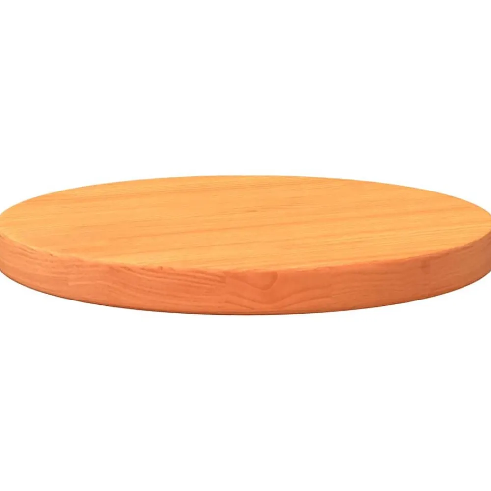vidaXL Accesorios Para Mesas-Tablero de mesa redondo madera maciza de pino marrón Ø30x2,5 cm