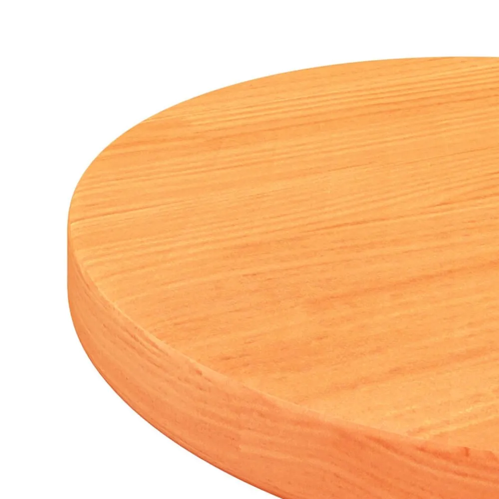 vidaXL Accesorios Para Mesas-Tablero de mesa redondo madera maciza de pino marrón Ø30x2,5 cm