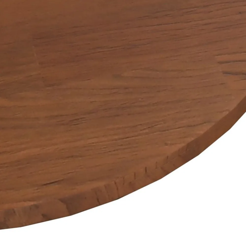 vidaXL Tablero de mesa redonda madera de roble marrón oscuro Ø30x1,5cm Marrón oscuro Best