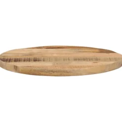 vidaXL Accesorios Para Mesas-Tablero de mesa redondo madera maciza mango rugosa Ø 40x3,8 cm