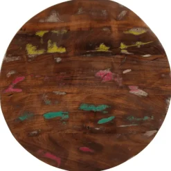 vidaXL Tablero de mesa redondo madera maciza reciclada Ø 40x3,8 cm Madera reciclada (multicolor) Best
