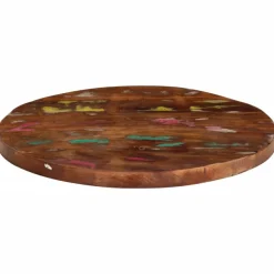 vidaXL Tablero de mesa redondo madera maciza reciclada Ø 40x3,8 cm Madera reciclada (multicolor) Best