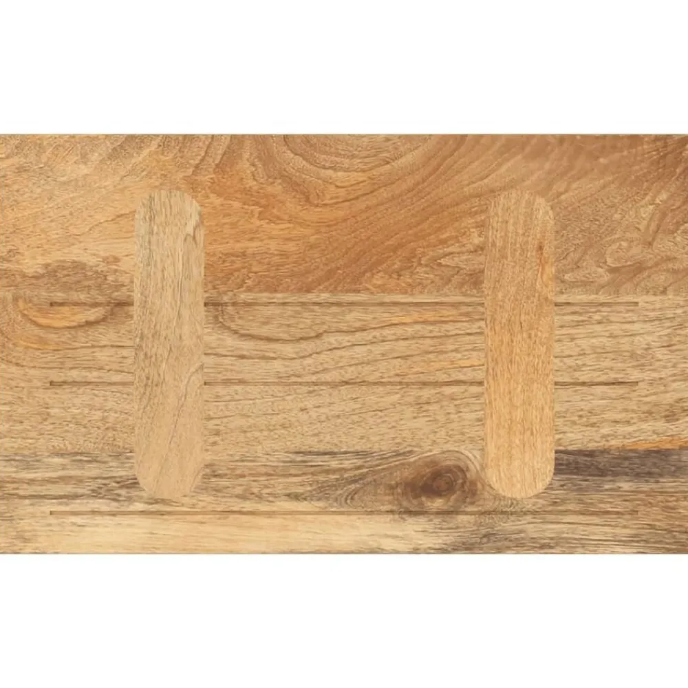 vidaXL Accesorios Para Mesas-Tablero de mesa rectangular madera maciza mango 40x20x3,8 cm