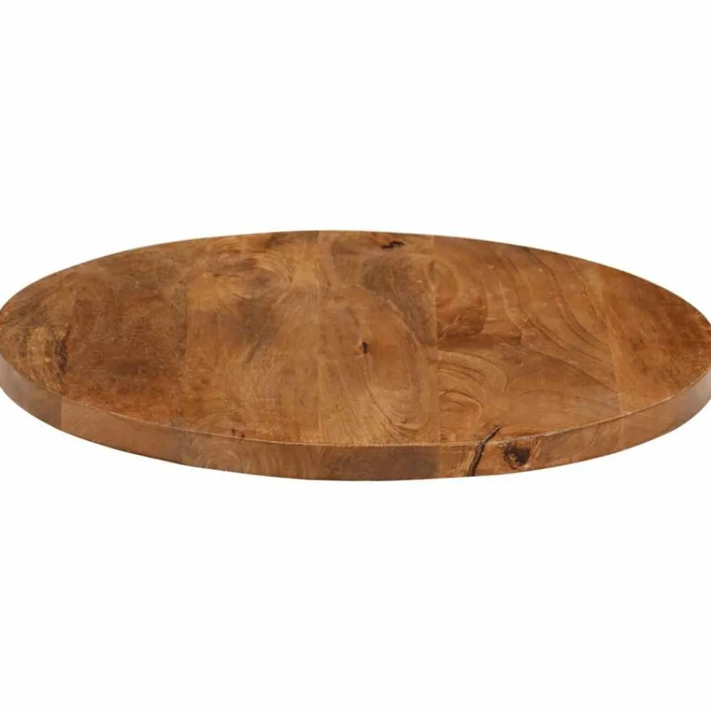 vidaXL Accesorios Para Mesas-Tablero de mesa redondo madera maciza de mango Ø 40x2,5 cm