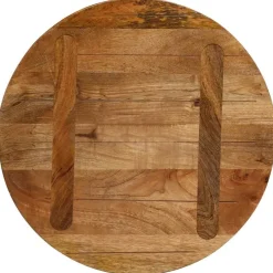 vidaXL Accesorios Para Mesas-Tablero de mesa redondo madera maciza de mango Ø 40x2,5 cm